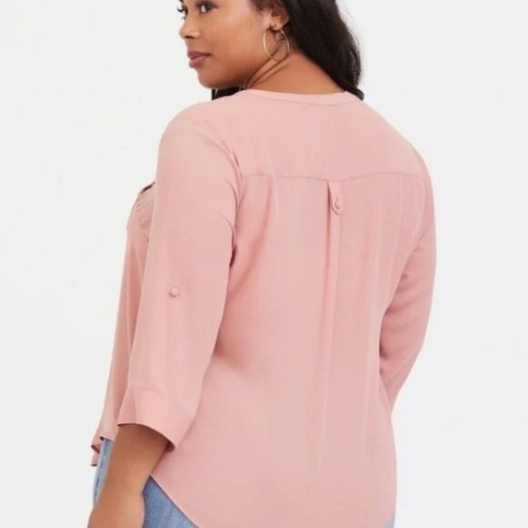 TORRID | Harper 3/4 Sleeve Pullover Blouse Top | Sz. 3X - Picture 2 of 8